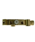 POWERWORKS PV4 brake proportioning valve, brass inline block with ports for disc/disc brake system