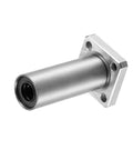 LMK12LUU 12mm Linear Ball Bearing With Square Flange Pack Of 2 Aluminum Housing 57mm Length 21mm Outer Diameter Low Friction High Rigidity