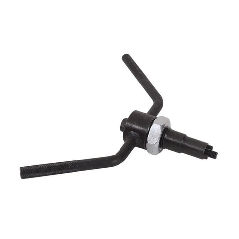 Heavy Duty Motorcycle Crankshaft Alignment Tool Engine Turning Bar With Solid Knurled Grip, steel with ergonomic handles for bike repair.