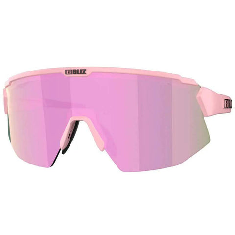 Sport Sunglasses Prescription Lens Ready With Clip-In 20mm Head Strap, Unisex Matte Pink Rose Multi Frame, UV Protection