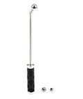 Pro Grade Saxophone And Wind Instrument Dent Repair Kit With Metal Ball Set And Long Rod, Perfect For Curved Necks, Works On Saxophones, Trumpets, French Horns And More, Smooth Finish Maintenance Tools long rod with black handle and metal balls