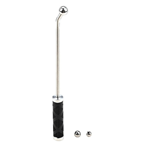 Pro Grade Saxophone And Wind Instrument Dent Repair Kit With Metal Ball Set And Long Rod, Perfect For Curved Necks, Works On Saxophones, Trumpets, French Horns And More, Smooth Finish Maintenance Tools long rod with black handle and metal balls