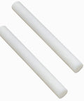 2 Pieces HDPE Round Rod 1 Inch Diameter 13 Inch Length White Plastic Round Rod For Mechanical Processing And DIY Projects Durable Built To Last Low Water Absorption Corrosion Resistant Acid Alkali Salt Resistant