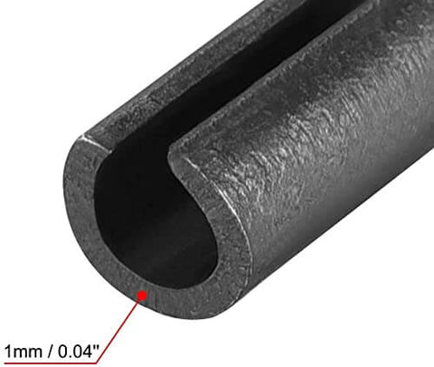 Slotted Spring Pin Set 5mm x 18mm Plain Finish 65Mn Roll Assortment Kit close-up view showing slot detail and material quality.