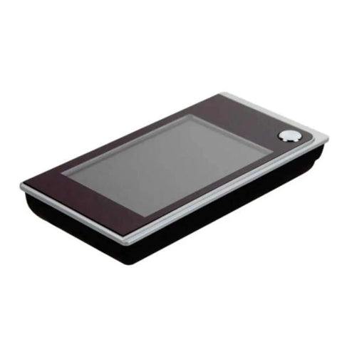 3 Point 5 Inch Digital Doorbell LCD Peephole Camera shown angled, emphasizing the sleek design and large screen.