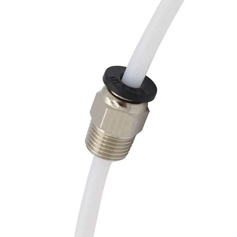 PC4 M10 Pneumatic Straight Quick Fit Connector for PTFE Tube Push In Snug Fit E3D V6 Bowden Extruder with metal thread