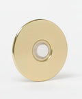 Lit Stucco Pushbutton Doorbell Button With Gold Rim Pearl Button 5/8 Inch Diameter And 2-1/2 Inch Gold Anodized Aluminum Plate