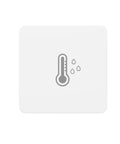 Zigbee Temperature And Humidity Sensor Lite For Smart Home Hub Required Accurate Thermometer And Hygrometer For Echo With Built In Zigbee Hub Works With Home Assistant SmartThings Hubitat And Matter Bridge MZ1 Apple HomeKit Via Matter Bridge, white sensor icon