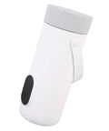 Grab And Go Travel Electric Kettle 350ml Cordless fast boiling hot water maker in sleek white design for outdoor use.