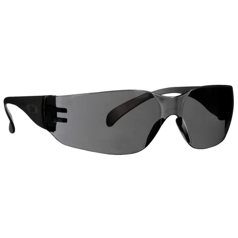 Heavy Duty Outdoor Safety Eyewear Four Pack With Scratch Resistant Gray Lenses And Sleek Black Frames Lightweight Impact Protected Glasses Blocking Ninety Nine Point Nine Percent Of Harmful Uv Rays Ansi Certified Built Different Top Shelf Gear
