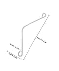 Get Your Bees Buzzing With These Sturdy 10 Pc Beehive Frame Spring Clamps And Curved Clips For Easy Beekeeping Tool Kit Setup And Fastener Jobs, 5.7in silver metal clip