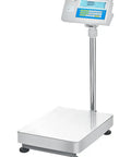 Advanced Label Printing Bench Scale Real Deal 660 Pound Heavy Lifter For Warehouse Inventory And Fast Package Shipping With Rock Solid Counting Precision And Reliable Day Shift Grind, stainless platform, digital display.