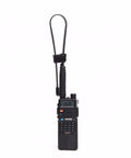 Two Pack SMA Female Foldable Ham Radio Antenna AR 152A High Gain 2.15dBi 144 430MHz attached to Baofeng UV-5R radio