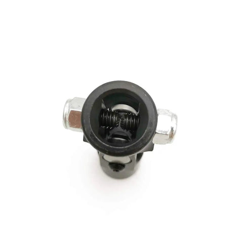 Heavy Duty 3/4 Double D To 3/4 Round Single Steering Shaft Universal U Joint Built Like A Tank With Solid Billet Steel top view