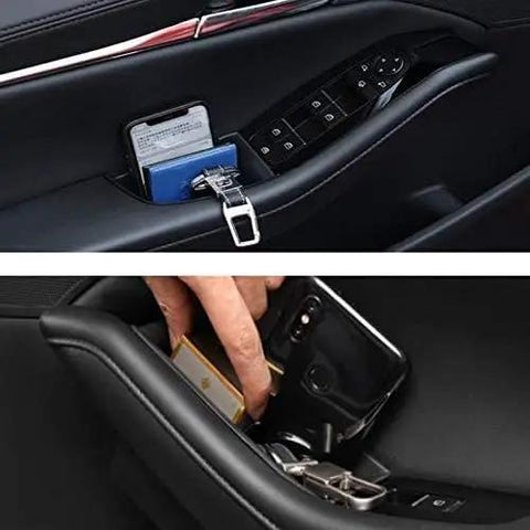 Door Handle Organizer Tray For Mazda 3 2019 To 2025 And CX 30 2020 To 2025 Front Row Driver Side Storage with items