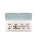 Heat Set Insert Tool Kit For 3D Printers TS101 TS100 936 Soldering Iron Adapter M2 To M8 in open box with brass knurled tips.