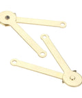 2 Pack Metal Lid Support Hinges For Wood Boxes And Cabinets Gold Finish 68x8mm Easy Install Door Stays For Old School Furniture