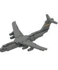 Airplane Building Kit With 367 Pieces 1 To 300 Scale C 5 Galaxy Military Cargo Transport Model with detailed cockpit and wings.