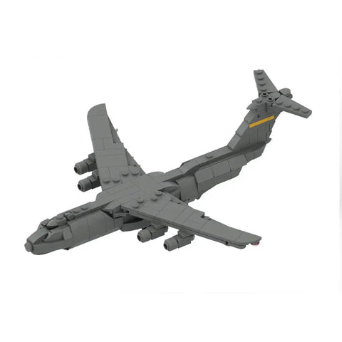 Airplane Building Kit With 367 Pieces 1 To 300 Scale C 5 Galaxy Military Cargo Transport Model with detailed cockpit and wings.