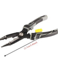 9 In 1 Electrician Pliers Set With Sturdy Carbon Steel For Wire Stripping Cutting Crimping And More, 21.5cm length, side view