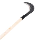 Manganese Steel Long Handle Hand Scythe For Weeding And Lawn Care With Thick Blade Heavy Duty Garden Tool For Outdoor Use One Hand Friendly Weeder