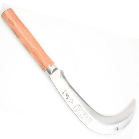 Carbon Steel Hook Weeding Sickle Handheld Garden Tool For Weed Busting Pruning Edging Debris Cleanup Curved Machete Style