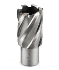 Annular cutter, 1-inch cutting diameter, 3/4 in Weldon shank, 1 in cutting depth, HSS for magnetic drill press