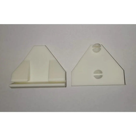 Pair Drawer Slide Rear Mounting Bracket Replacement Kit Built Tough For Cabinet Drawers 3D Printed Plastic Upgrade Heavy Duty Set