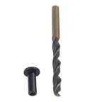 Grab These 45 Pack Black Steel Cable Railing Protector Sleeves For Durable Wood Posts. Top Quality Resistant Guards With Drill Bit Hardware Kit Included To Install Your Outdoor Deck Fast And Easy Today. black steel drill bit and sleeve for 1/8 cable wood posts