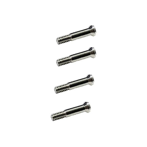 Top Notch Replacement Temple Screws For Wayfarer RB2140 Sunglasses, silver screws set of 4 for hinge restoration.