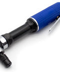Pro Level Air Die Grinder 90 Degree Angle Polishing Tool 18000 Rpm Pneumatic Engraving And Cutting Machine For Tight Squeezes, blue handle.