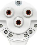 Close-up of Tough Radiometric Bullet Thermal Camera connector ports, showcasing the three ports for connectivity and mounting.