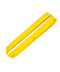 Kerf Plate OEM Replacement Part 146726-02 For DW703 DW704 DW705 DW715 DW716 Table Saws And Miter Boxes, yellow plate with mounting holes.