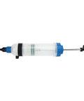 Ultimate 1.5L Fluid Extractor Engine Oil Syringe With Smart Arrow Case Master Cylinder Transfer Pump side view with clear body