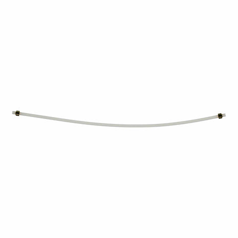 High Temp PTFE Hose 2x4 mm by 290 mm with Bushings for DeLonghi Coffee Machines, food grade tube shown against white background