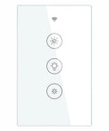 Smart WiFi Dimmer Switch With RF Remote Control Tuya Smart Life App Compatible 2 Way And 3 Way Multi Control For One Light 