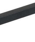 Sleek Contemporary Cabinet Pull In Matte Black Finish For Modern Kitchen Drawers and Furniture Hardware with square shape.