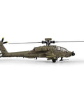 AH-64D Apache 1/48 RC Helicopter with Flybarless 6CH, Army Green, side view