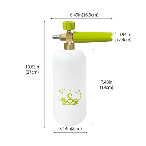 Beast Mode Heavy Duty Foam Cannon Snow Foam Lance With Quick Release Adjustable Nozzle For Car Wash Up To 3400 Psi 1 Liter Bottle