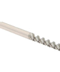 High Speed Steel Spiral Flute Tap For Six Thirty Two UNC Threads, 3 Flutes, 52 Degree Helix, Bottoming Chamfer, Bright Finish