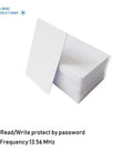 13.56MHz RFID M1 Cards ISO14443A Blank PVC Cards For Access Control And Hotel Key Cards, 30 Pack Stack Angle View