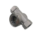 Half Inch NPT Stainless Steel 304 Sight Flow Indicator With Red PTFE Impeller Built Tough High Visibility For Water Oil Gas And Chemicals Max 362 PSI Pipe Accessories DN15
