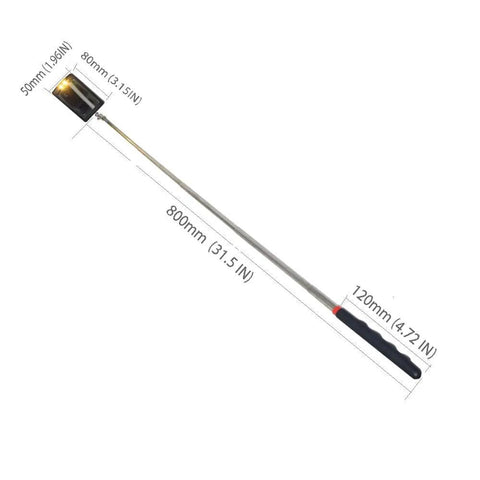 Telescoping LED Lighted Inspection Mirror With 360 Degree Swivel And Flexible Reach For Tight Spots Extra Bright View