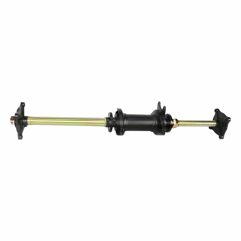 32 Inch Rear Axle Kit with Swingarm Frame Bracket and 4 Stud Wheel Hubs for 110cc to 200cc ATVs Go Karts Buggy Quad DIY Rebuild or Replacement