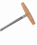 Stainless Steel Violin Peg Reamer With Wooden Handle Pro Grade Anti Rust Luthier Tool For 3 4 Violins Includes Protective Sleeve And Ergonomic Grip