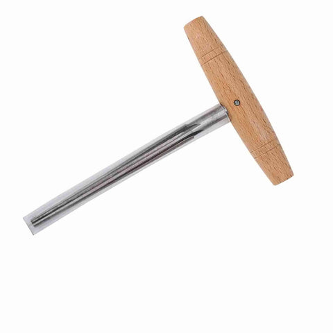 Stainless Steel Violin Peg Reamer With Wooden Handle Pro Grade Anti Rust Luthier Tool For 3 4 Violins Includes Protective Sleeve And Ergonomic Grip