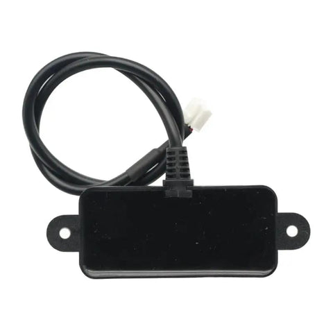 Front view of 5V DC Ultrasonic Distance Sensor Module Waterproof IP67 Probe, PWM Control, Plug And Play with waterproof housing.