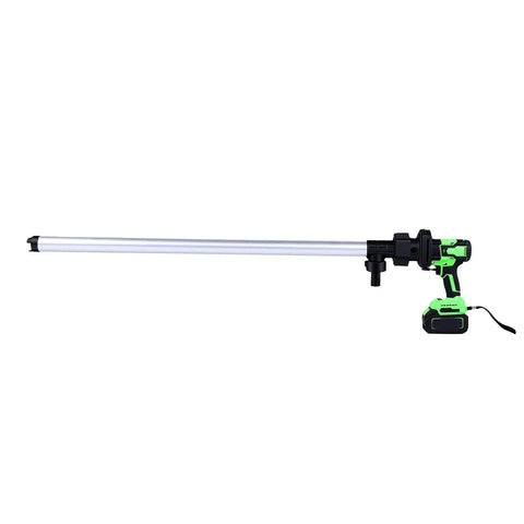 Jiawu Rechargeable Liquid Transfer Pump With 304 Stainless Steel Tube For Smooth Fuel Siphoning In Food Processing And Equipment Maintenance Featuring Ergonomic Design And Us Plug For Portable Heavy Duty Use - green handheld pump with long tube.