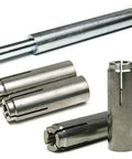 Drop In Stainless Steel Concrete And Stone Anchors With Setting Tool For One Quarter Inch Twenty Threads, Corrosion Resistant 304 Stainless, Crimped Side Down For Fast Easy Install, Includes Tool, Pack Of 20