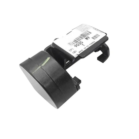 Heavy Duty Left Front Door Hinge For C5 Model Car Replacement Parts, black plastic material, side view detail.